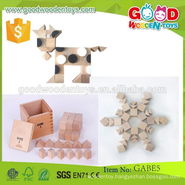 continued selling kids learning toys cubes & triangular prisms OEM gabe creative toys